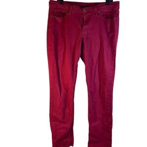 Jordache Red Jeans Size 12